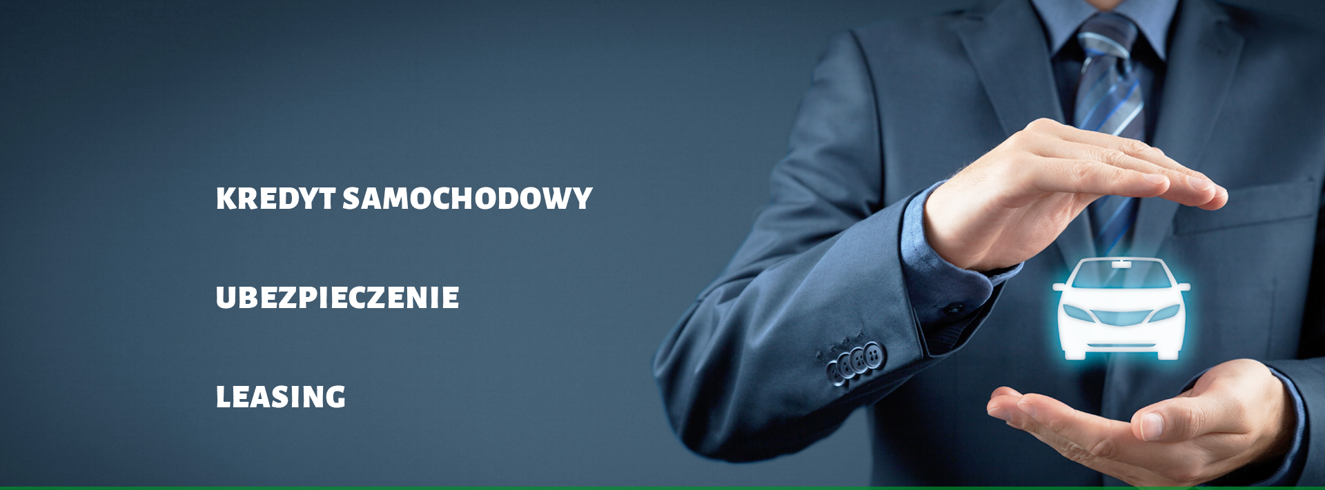 Banner kredyt samochodowy, ubezpieczenie, leasing